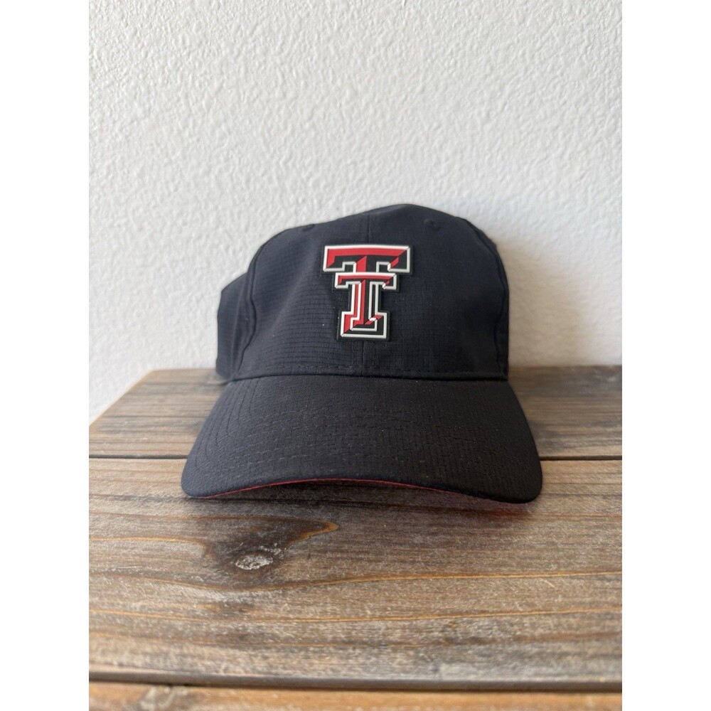 Under Armour Texas Tech Red Raiders Hat Embroidered Strapback Black NCAA